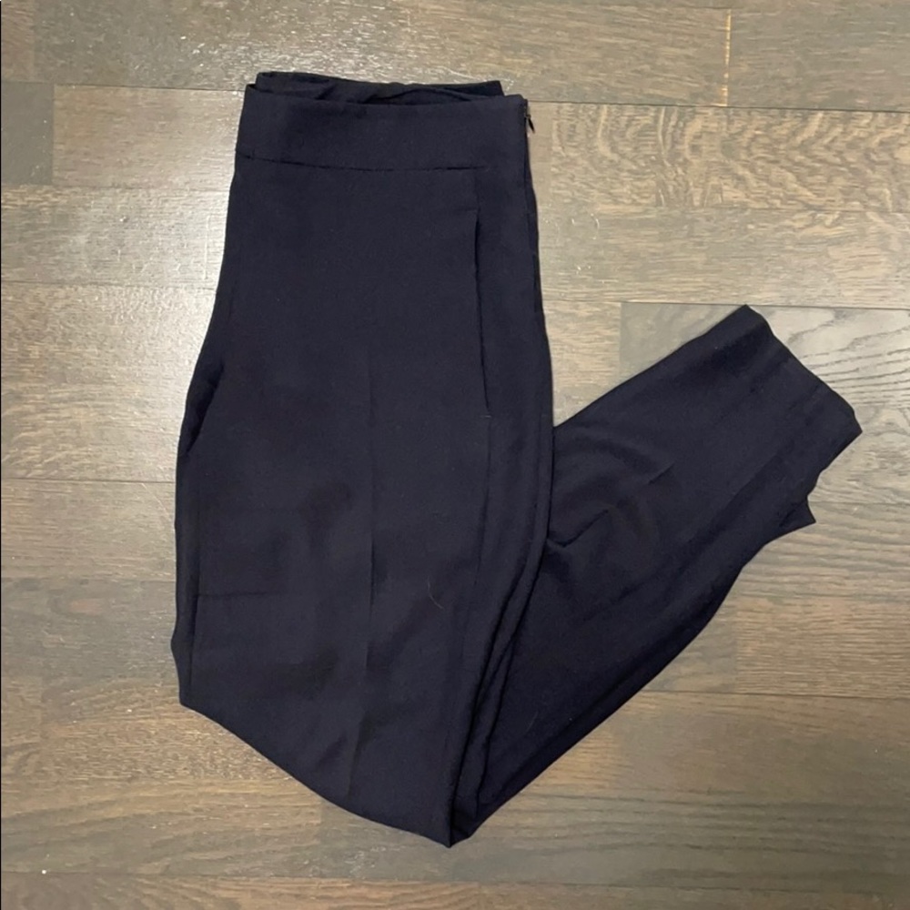 Theory navy crepe pants size 4